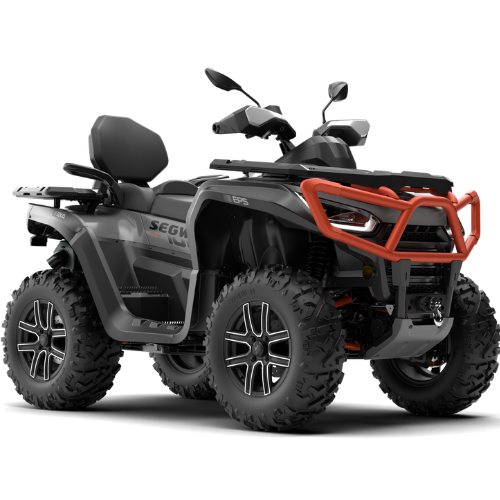 Segway Snarler AT10 W ABS Fully Equipped Grey Red med 1000 cc V-twin motor, ABS-bremser og elektronisk 2WD/4WD.