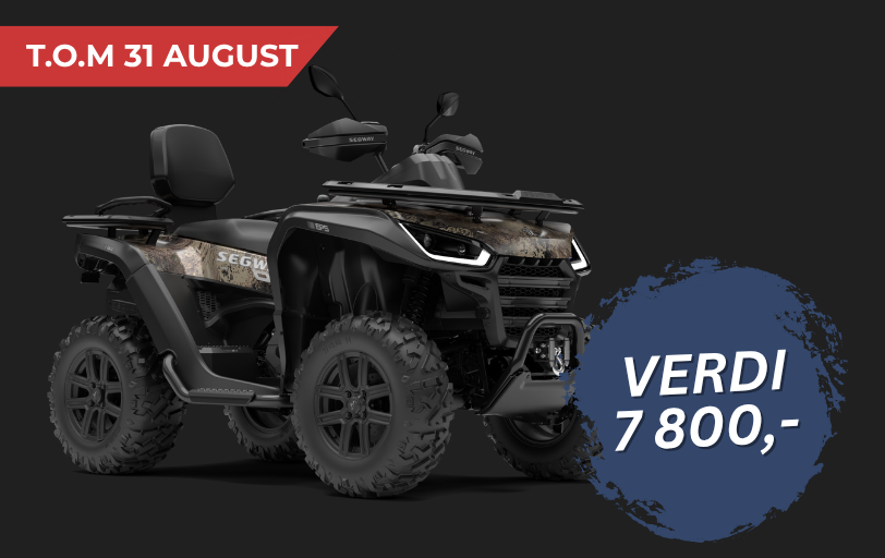 Segway Snarler AT6 L ABS Fully Equipped Prairie Camo sommerkampanje med gratis vindrute og bagasjeboks