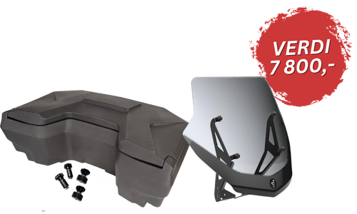 Sommerkampanje med gratis original vindrute og bagasjeboks (verdi 7 800 kr) ved kjøp av utvalgte Segway ATV-modeller hos Senteret AS.