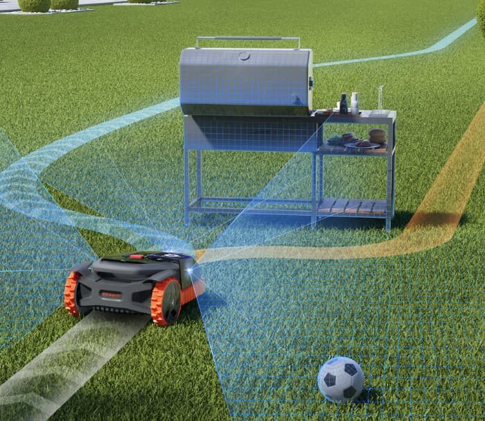 Segway Navimow robotklipper med GPS-navigasjon og virtuelle grenser uten kantledning.