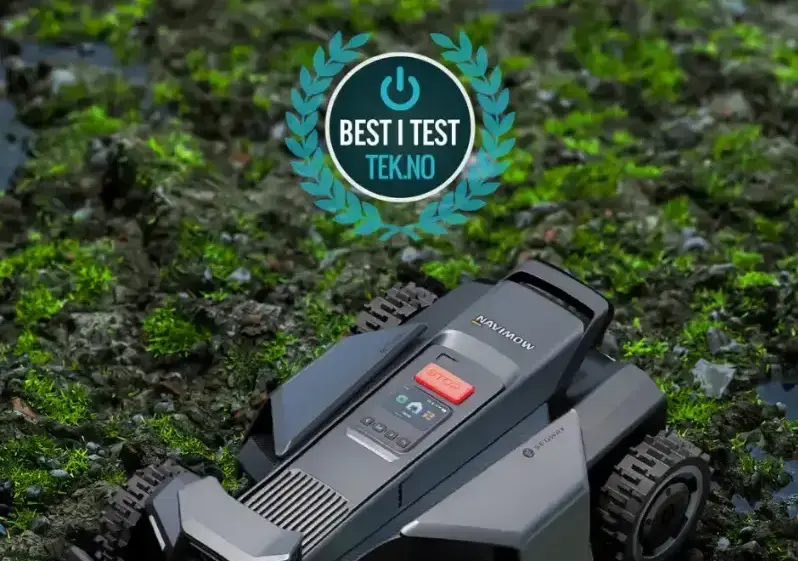 Segway Navimow X-serien robotgressklipper uten kantledning kåret til Best i Test av Tek.no.